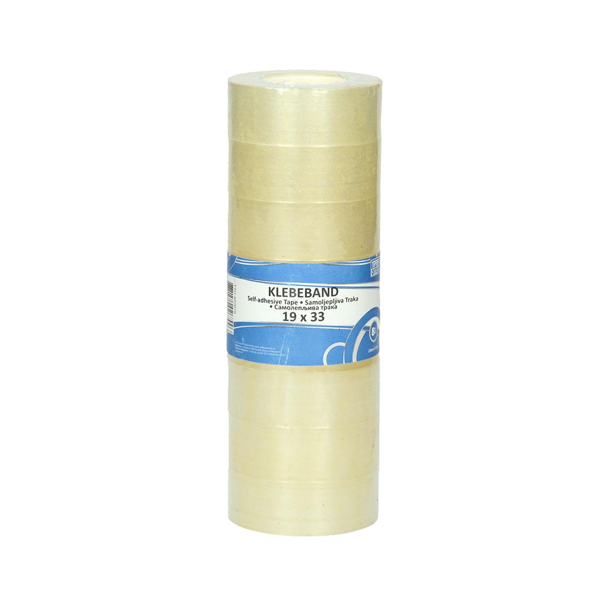 Klebefilm 33mx19mm transparent 
