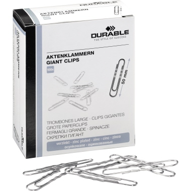 Aktenklammern DURABLE 1226 50mm verzinkt 100 Stück