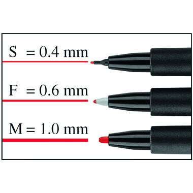 OHP-Marker Castell 1525 M rot Multimarker permanent 1,0mm