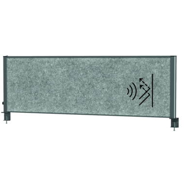 Tischtrennwand MAUL 97616 160x50cm anthrazit MAULconnecto