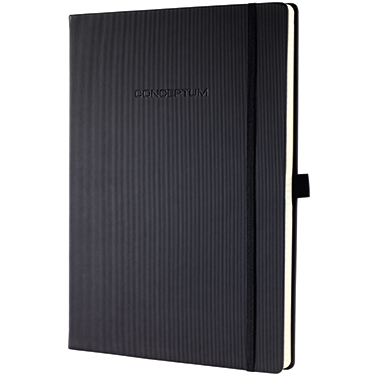 Notizbuch Sigel CO112 A4 liniert schwarz Conceptum, 194 Seiten, Hardcover