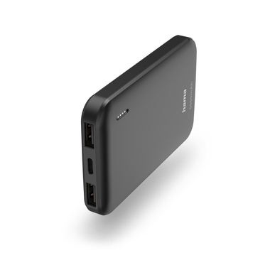 Power Pack Hama 201707 Pocket 5" 5000Mah, Ausgänge: 2X USB-A, Anthr.