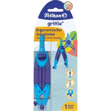 Schulzirkel Pelikan griffix blau 