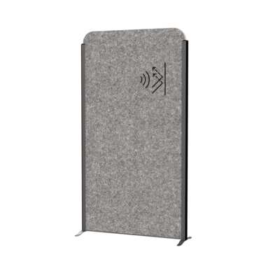 Stellwand MAULcocoon 9701 dklgrau/anth. 100x180, Stehfuß, 9701089