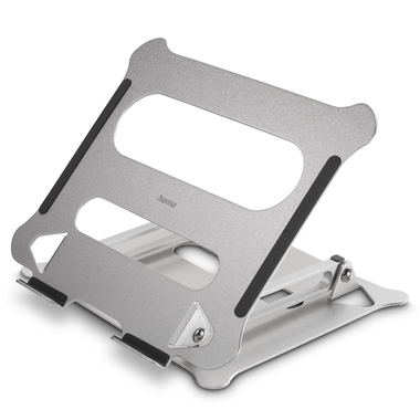 Laptop-Stand Hama 126815 silber Höhenverstellb.,Neigbar,Bis 40cm (15,6")