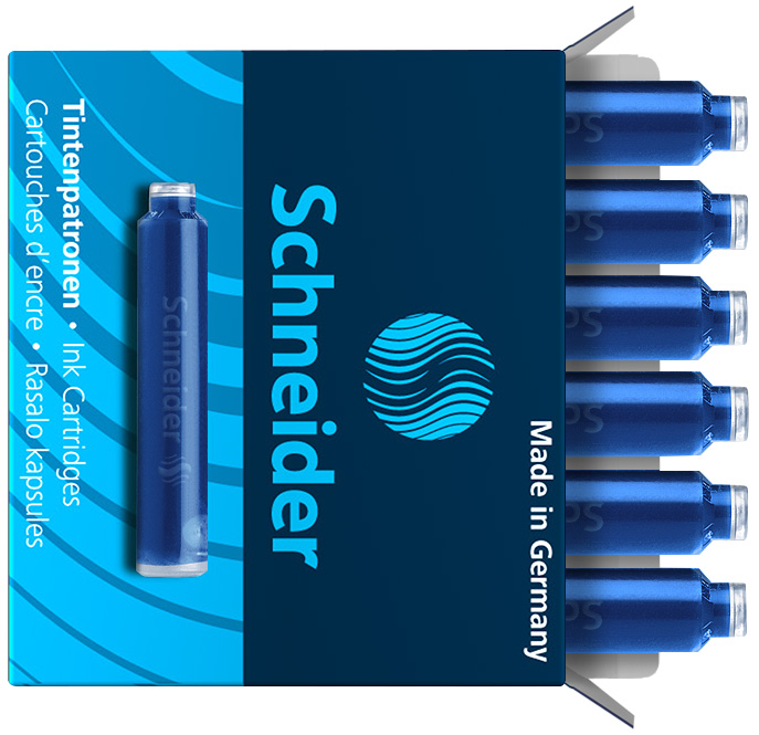 Tintenpatrone Schneider 6603 blau für Füllhalter königsblau