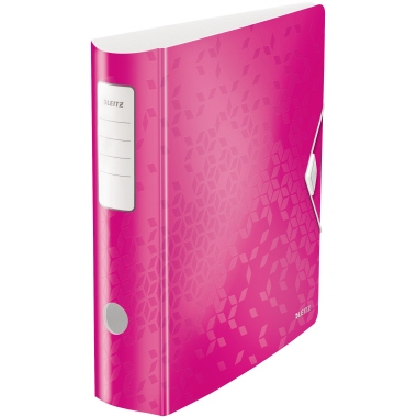 Ordner Leitz Active WOW 1106 A4 80mm pink-metallic, 180° Mechanik, Pp