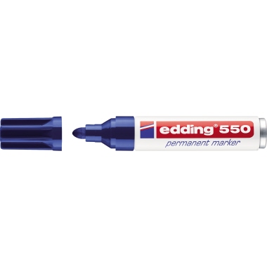 Permanentmarker Edding 550 blau 3-4mm, Rundspitze