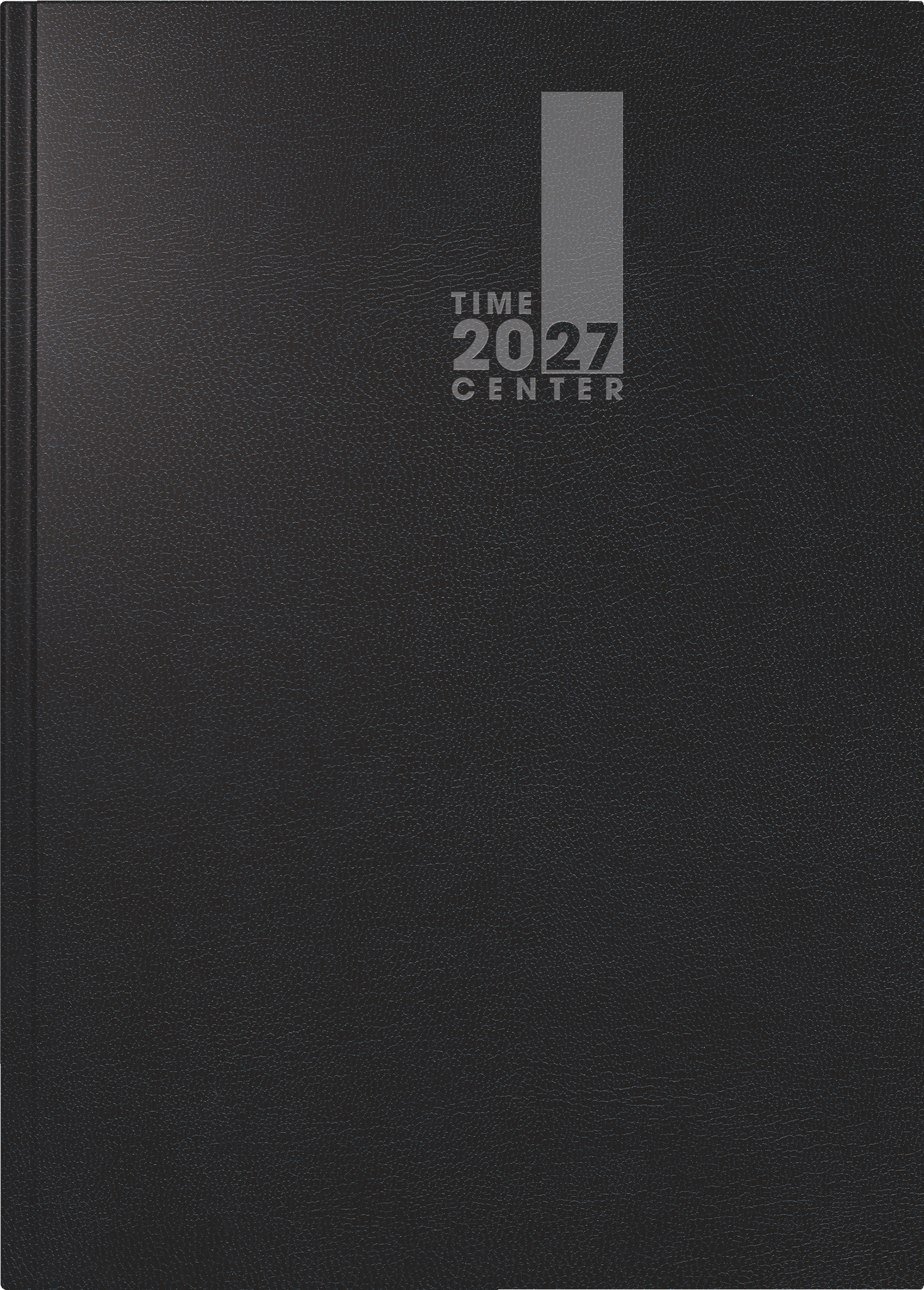 Buchkalender 725209 Time-Center A5 2S/1W, Schwarz, 352 Seiten,