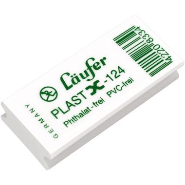 Radierer Läufer X-124 weiß 48x19x10mm