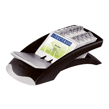 Visitenkartenkartei Durable 2413 schwarz Visifix Desk