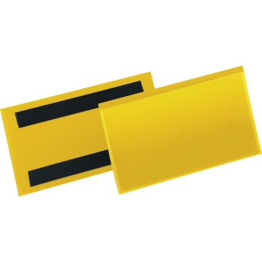 Etikettentasche Durable 174204 150x67mm gelb magnetisch 50 St./Pack