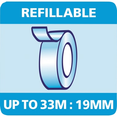 Tischabroller Tesa 57421 rot/blau 33mx19mm