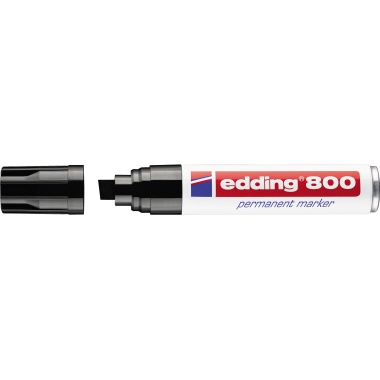 Permanentmarker Edding 800 schwarz 4-12mm, Keilspitze