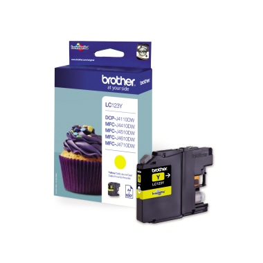 Tintenpa. BROTHER LC123 yellow 