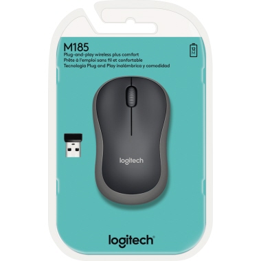 Mouse Logitech M185 schwarz wireless Usb Mouse Logitech M185 schwarz wireless Usb