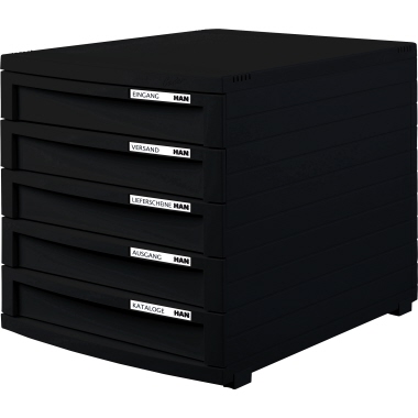 Schubladenbox HAN 1505 5F schwarz 