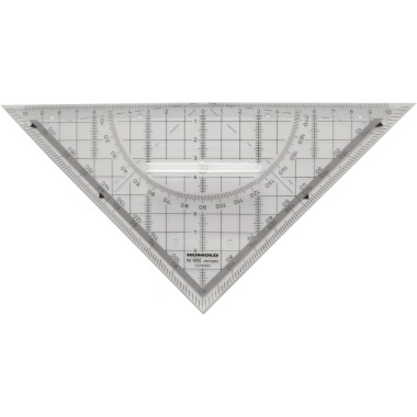 Geodreieck Rumold 1056 225 mm Plexiglas transparent mit festem Griff