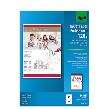 Inkjetpapier Sigel IP182 A4 120g 