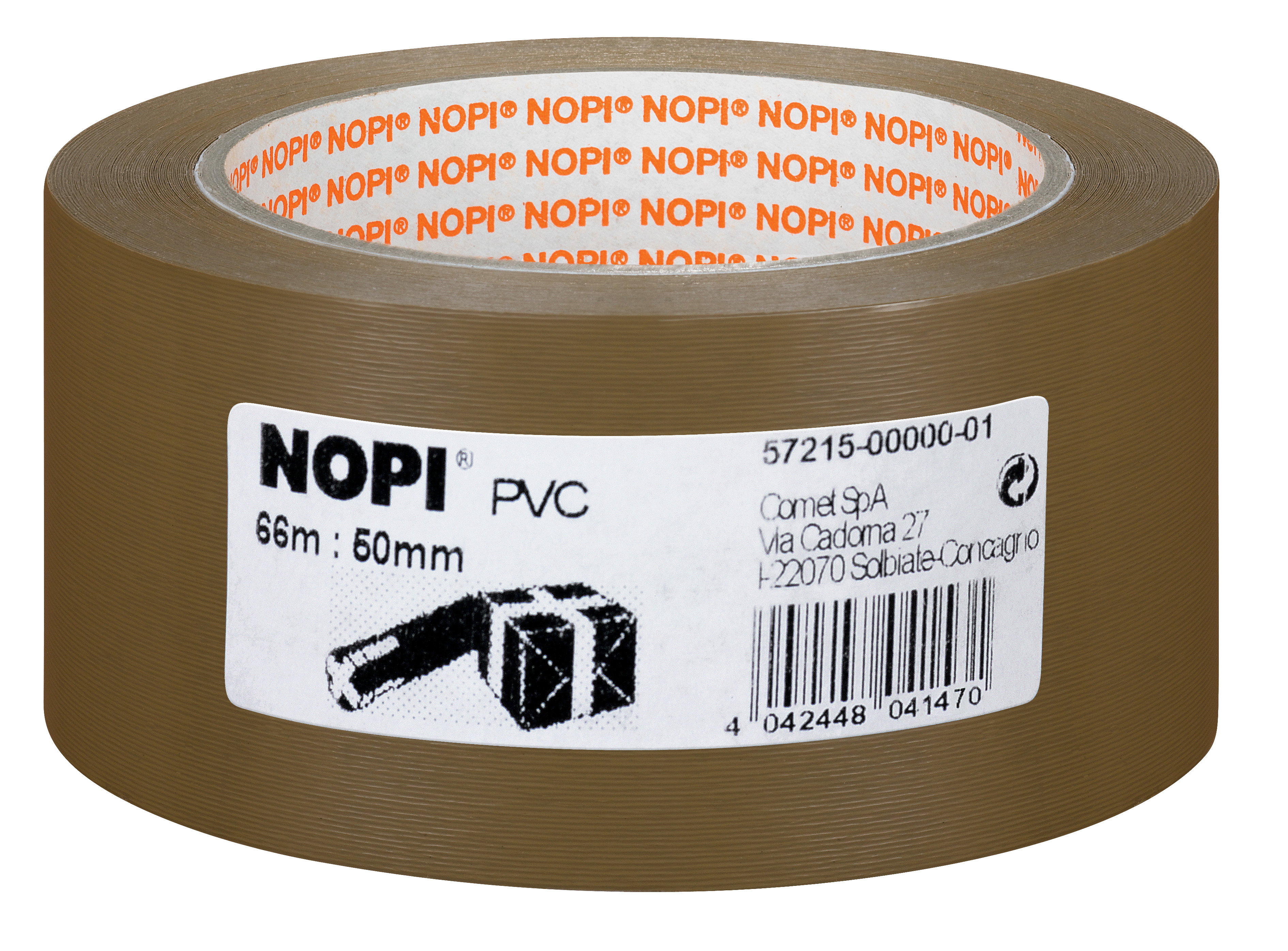 Packband Nopi 57215 66mx50mm braun PVC 