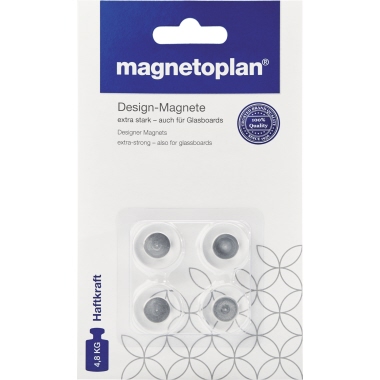 Magnete magnetoplan 1681020 Ø20mm Design- Für Glasboards, Bis Zu 4,8kg