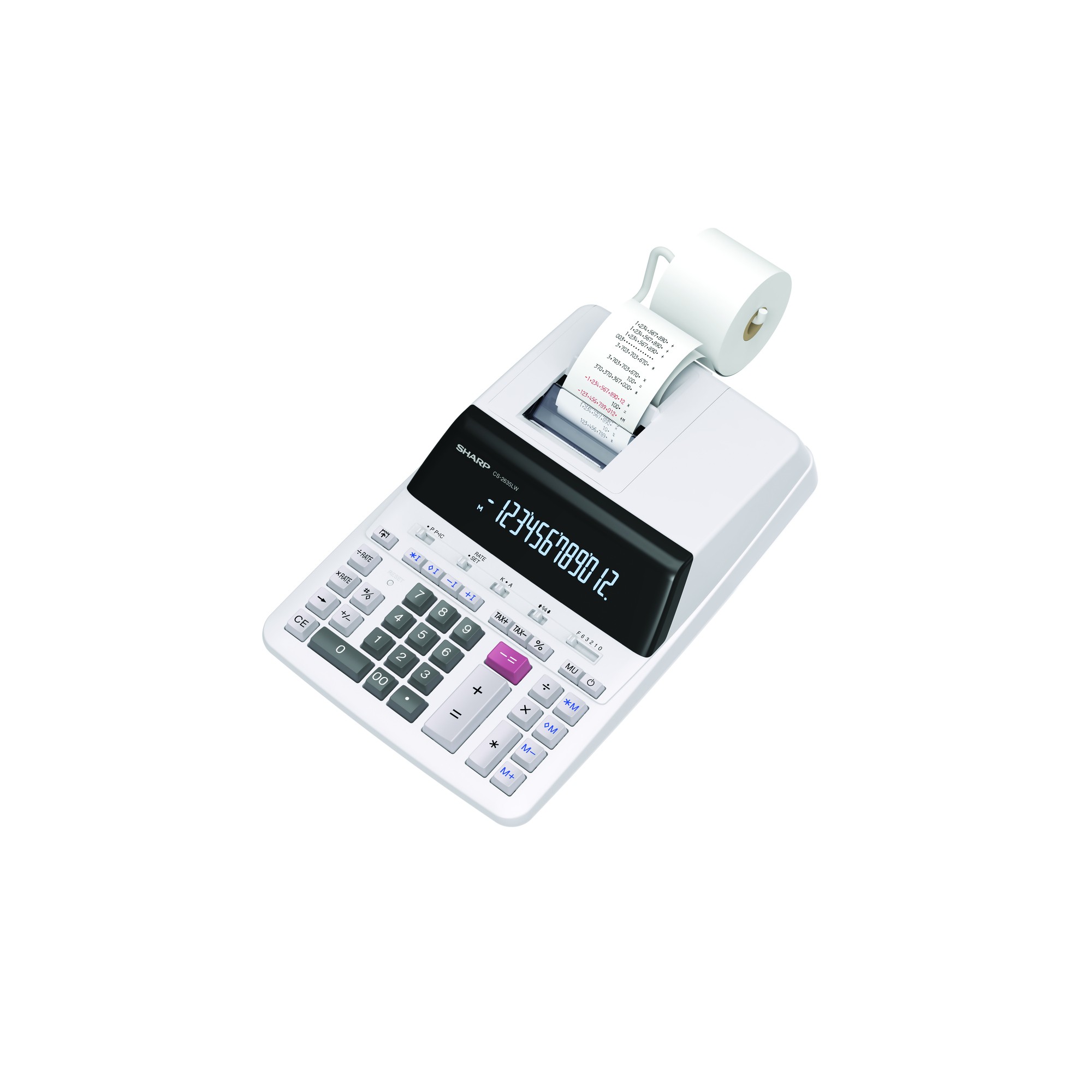 Tischrechner SHARP SH-CS2635LW grau 