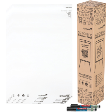 Flipchartblock Legamaster 157610 blanko weiß Rc 20 Blatt