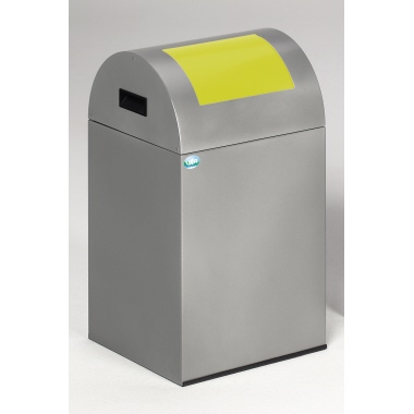 Wertstoffsammler VAR 40 R 21080 43l ge silber, Deckel gelb