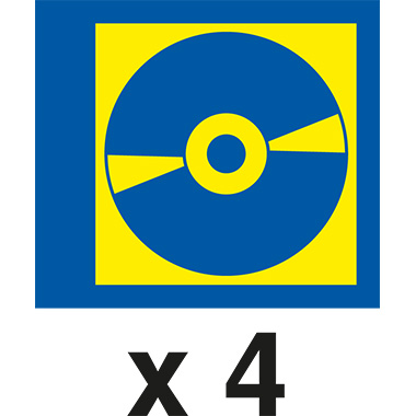 CD/DVD Hülle Durable 5222 Für 4 Cd