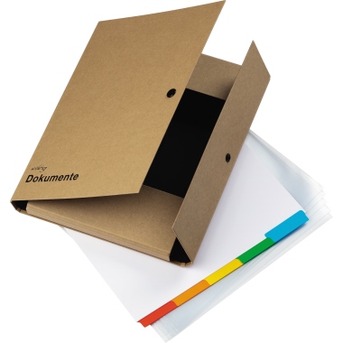 Dokumentenmappe Pagna Pur 30500 A4 Kraftpapier Natur