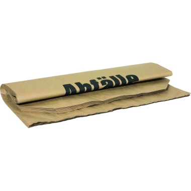 Müllbeutel 70L 55x85x20cm Papier braun 2-lagig, Aufdruck Abfälle