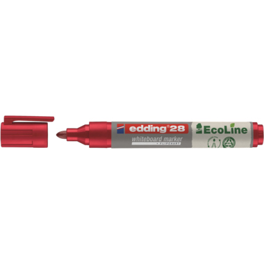 Boardmarker Edding 28 EcoLine rot 1,5-3mm, Rundspitze