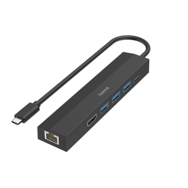 USB-C-Hub Hama 6 Ports, 3x USB-A, USB-C Hdmit 00200144