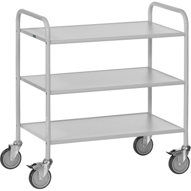 Bürowagen Fetra 4882 3Böden grau 800x500mm