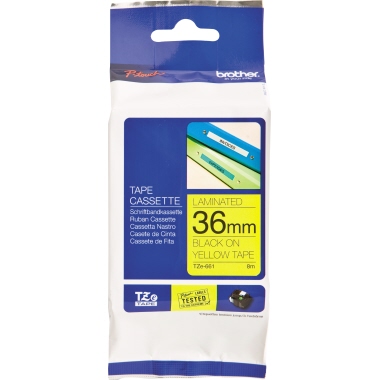 Schriftband Brother TZe-661 gelb/schwarz 36mm x 8m