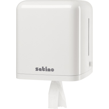 Handtuchrollenspender Satino 331000 weiß passend zu 5080911, Innenabrollung