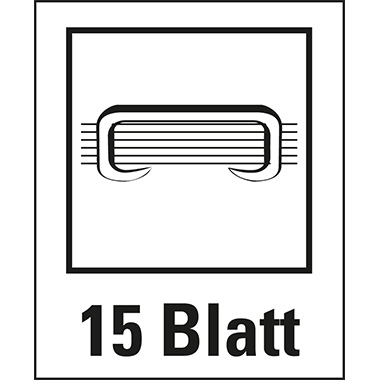 Heftzange Leitz 5531 WOW gelb bis 15 Blatt