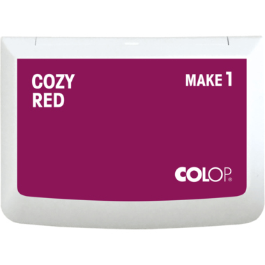 Stempelkissen COLOP® Make 1 cozy red 90x50mm weiß
