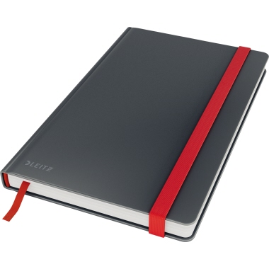 Notizbuch Leitz Cosy A5 dunkelgrau lin. 80 Blatt, 44810089