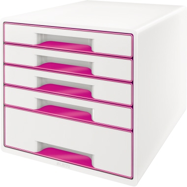 Schubladenbox 5214 WOW Cube 5S weiß/pink 
