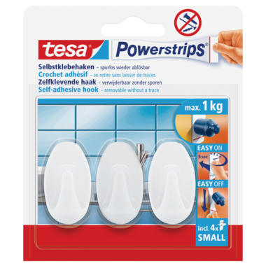 Powerstrips Haken Tesa 57533 weiß oval