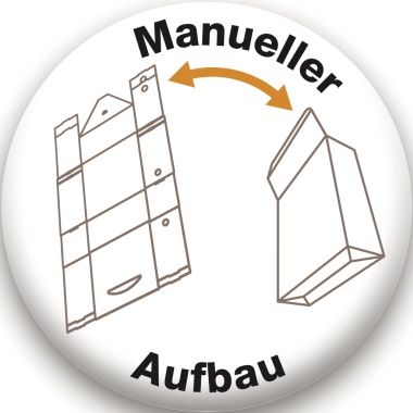 Archivbox Elba 100421143 braun Klappdeckel, Wellpappe, max. 6 Ordner