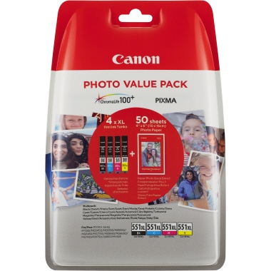 Tintenpa. Multi Canon CLI551XL BK/Color 6443b006