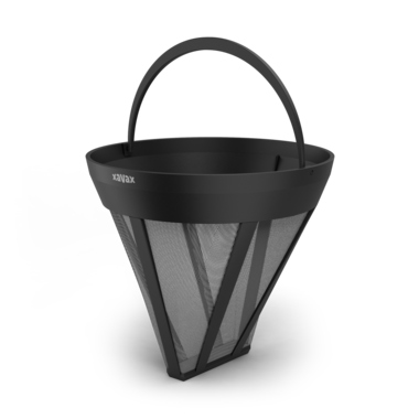 Dauerfilter für Kaffeemaschine Kaffeefilter-Ersatz für Größe 4 schwarz