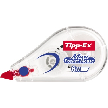 Korrekturroller Tipp-Ex Mini Pocketmouse 5mm X 6m, WEIßES Gehäuse