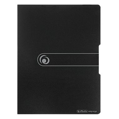 Sichtbuch Herlitz 11207511 A4 PP schwarz Opak, 20 Hüllen