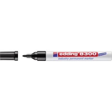 Industriemarker Edding 8300 schwarz  Industriemarker Edding 8300 schwarz