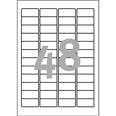 Etikett Zweckf. J4791-25 45,7x21,2mm Inkjet-adress, WEIß
