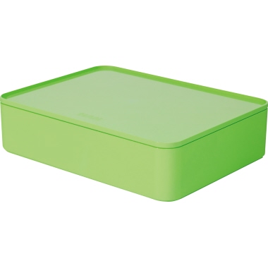 Utensilienbox Allison 1110 lime green stapelbar, mit Innenschale u. Deckel