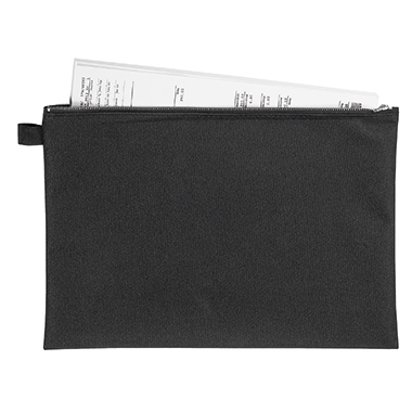 Banktasche Veloflex 2724 A4 330x220mm Schwarz, METALLREIßVERSCHLUSS